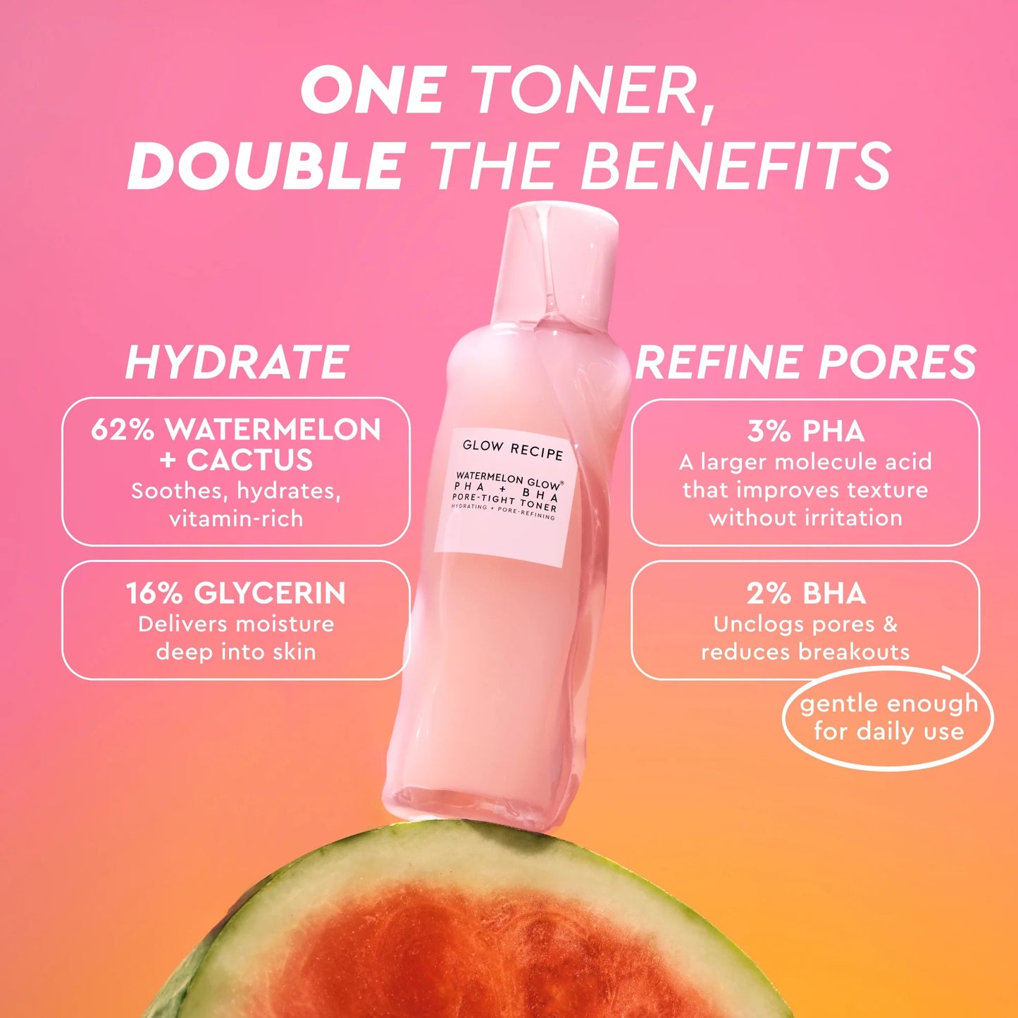 Watermelon Glow PHA+BHA Pore-Tight Toner